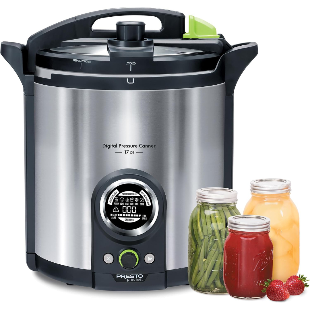 PRESTO Precise® 17-Quart Digital Pressure Canner – Stainless Steel Electric Pressure Canner