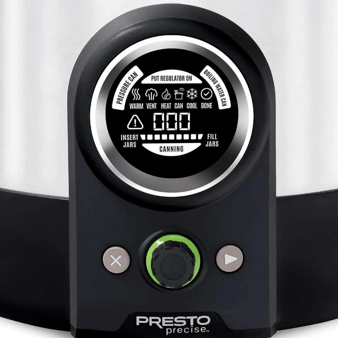 PRESTO Precise® 16-Quart Digital Pressure Canner – Electric Stainless Steel Canner