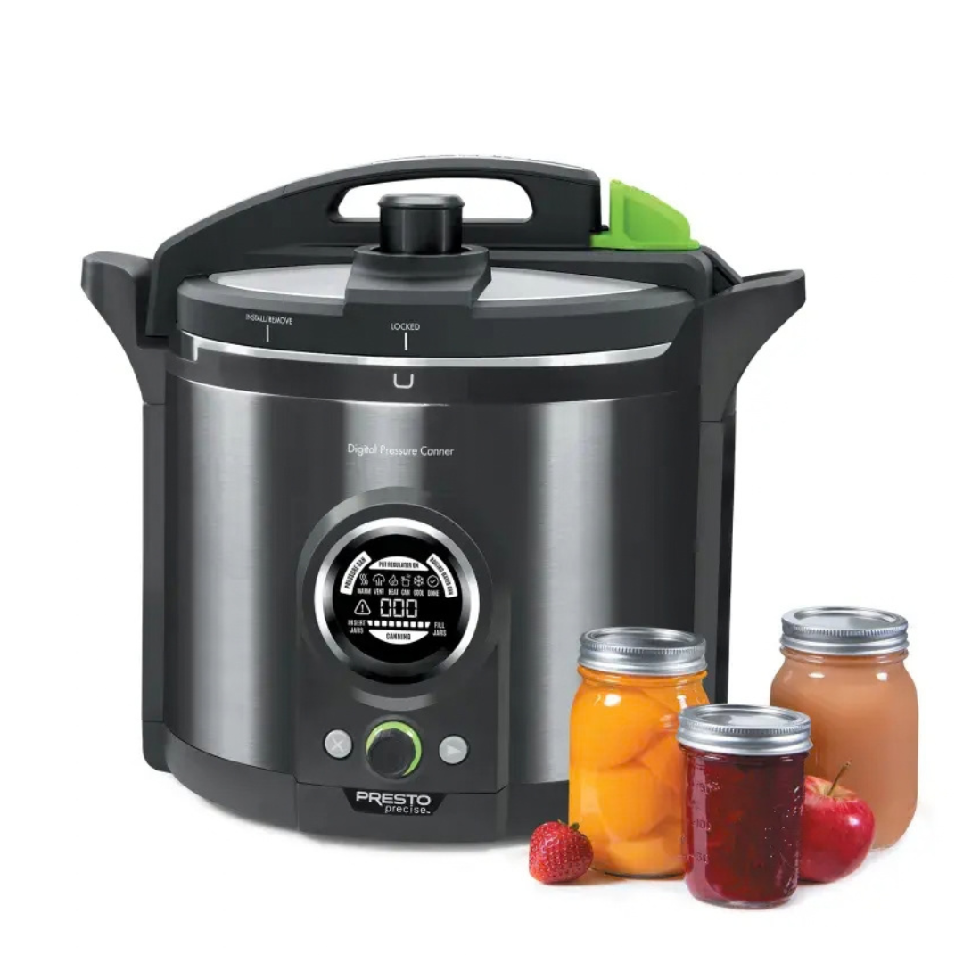 PRESTO Precise® 12-Quart Digital Pressure Canner – Electric Stainless Steel Canner
