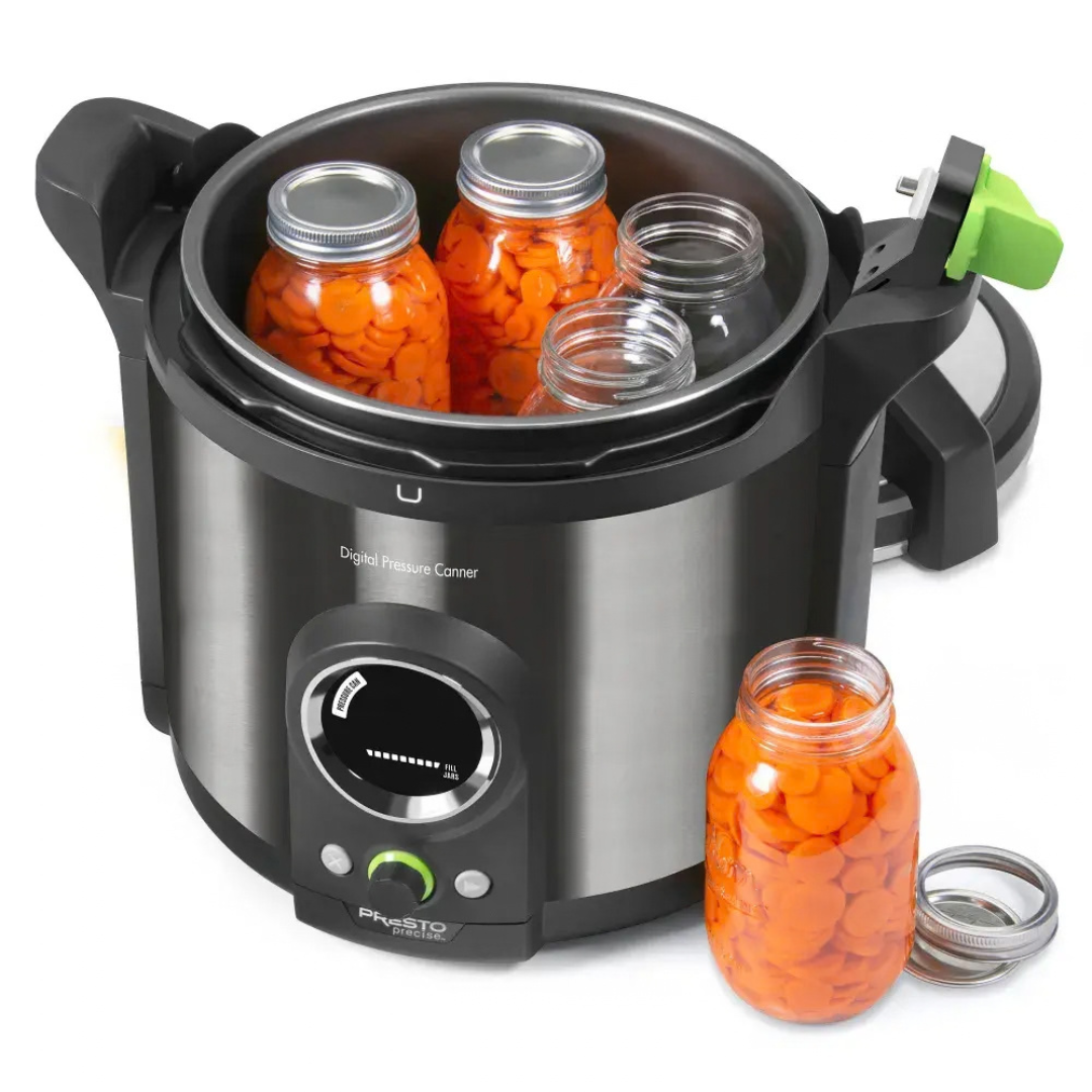 PRESTO Precise® 12-Quart Digital Pressure Canner – Electric Stainless Steel Canner