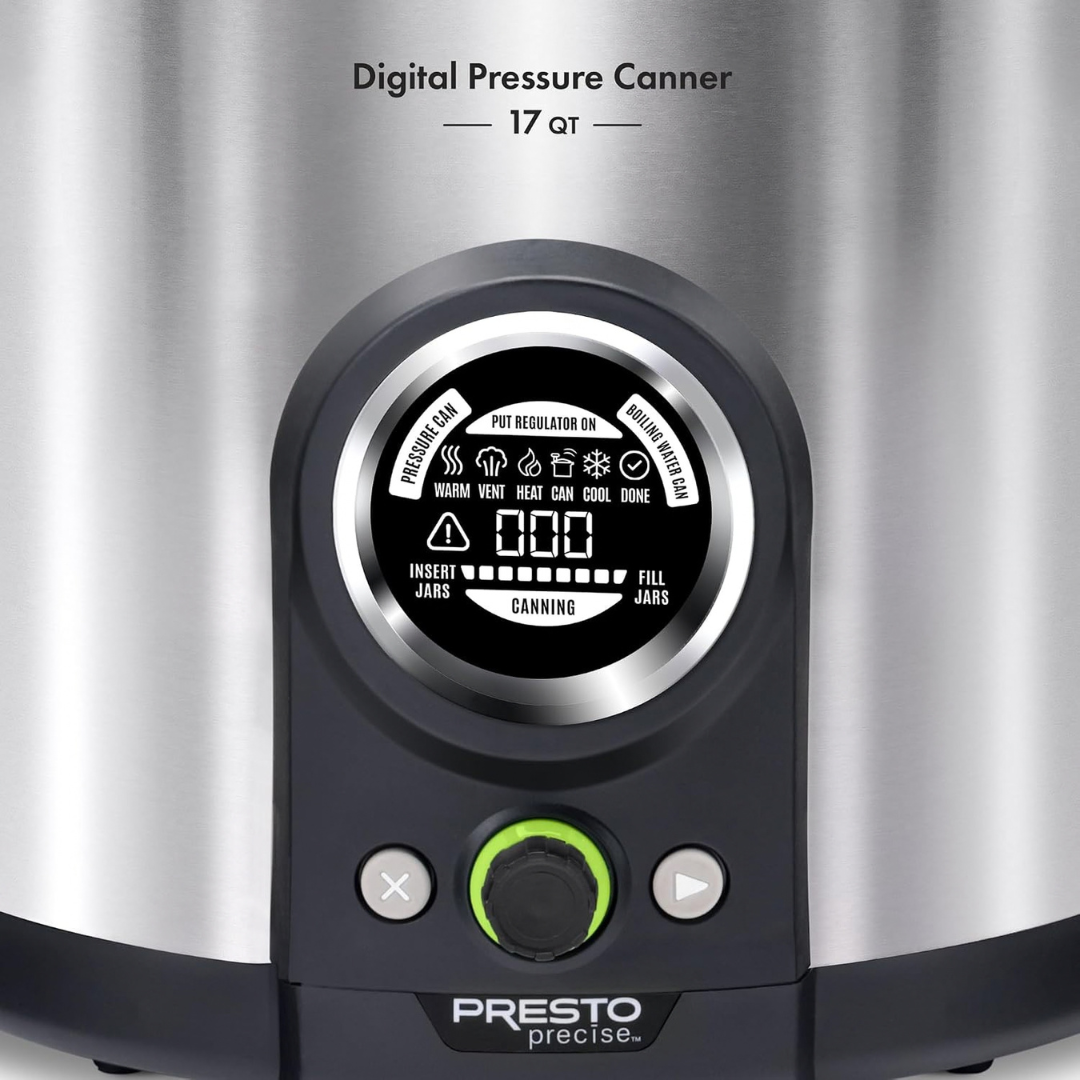PRESTO Precise® 17-Quart Digital Pressure Canner – Stainless Steel Electric Pressure Canner